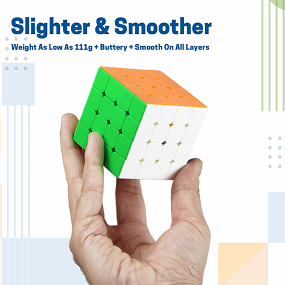 Aditi Toys 4x4 Cube for Kids, Speed Cube Puzzle for Kids & Adults, Stickerless Speed Cube - Age 6 Y+