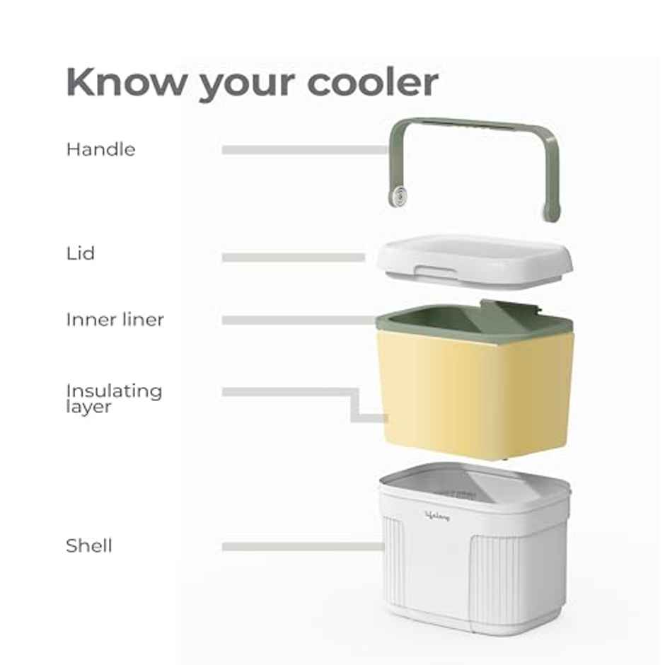 Lifelong Insulated Chiller Ice Box | 10 L | BPA-Free | For Travel, Parties, Bar & Medical Use