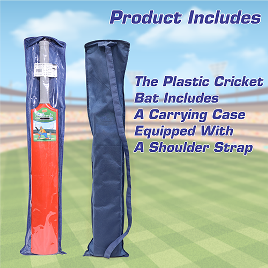 Aditi Toys Big Turf Cricket Bat, for Kids & Adults 15+ | Indoor/Outdoor | Red - 34.5 in