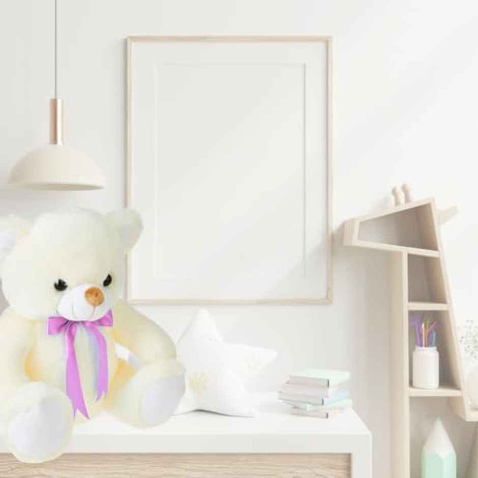 Storio Toy Cute Huggable Teddy Bear | White - 30 cm