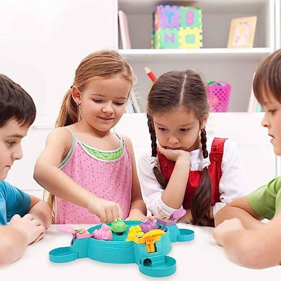 Storio Hungry Frog Indoor Board Game | Multiplayer Puzzle Toy For Kids | Gift | 4 Players
