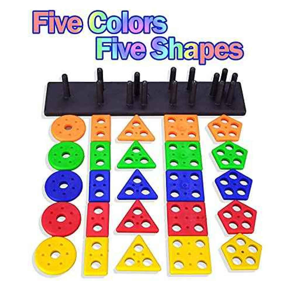 Storio Geometric Angle Blocks | Sorting & Stacking Learning Toy