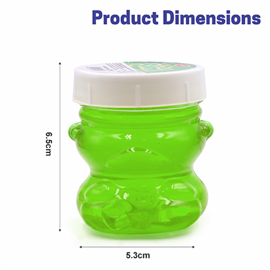 Aditi Toys Glitter Scented Slime Kit, Soft, Non-Sticky, Non-Toxic, Age 5+ | Green