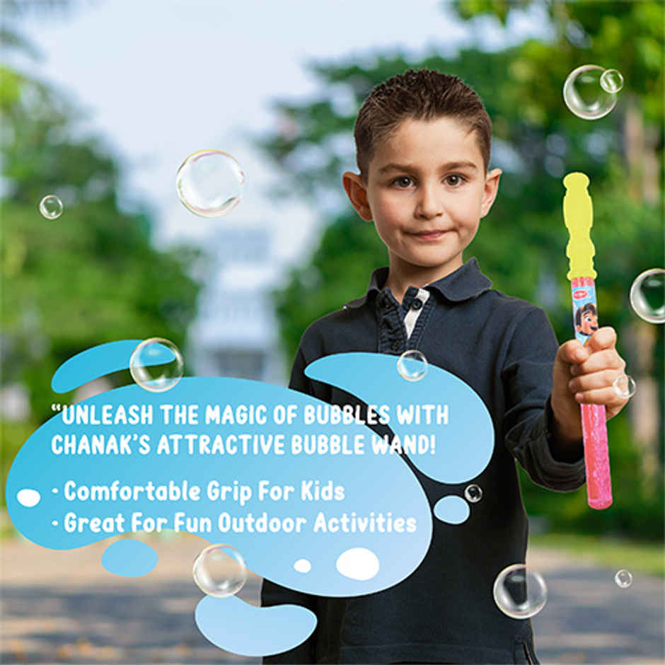 Aditi Toys Bubble Wands - Pack of 6 Colourful Bubble Sticks for Kids with Bubble Solution, Above 3Y+