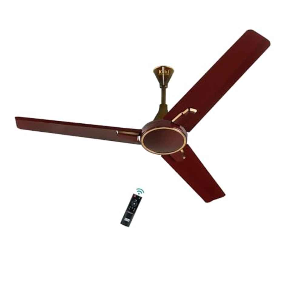 Kuhl Prima A1 BLDC Ceiling Fan, 1200mm, Remote Control, 5 stars, Brown