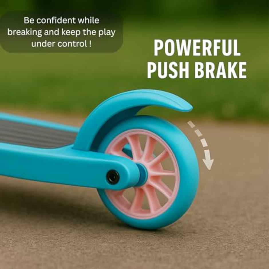 Storio Foldable Kick Scooter For Kids | Pink & Blue