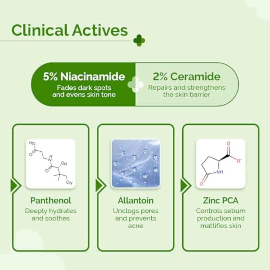 The Derma Co 5% Nia-Ceramide Mattifying Moisturizer | For Oily to Acne Prone Skin