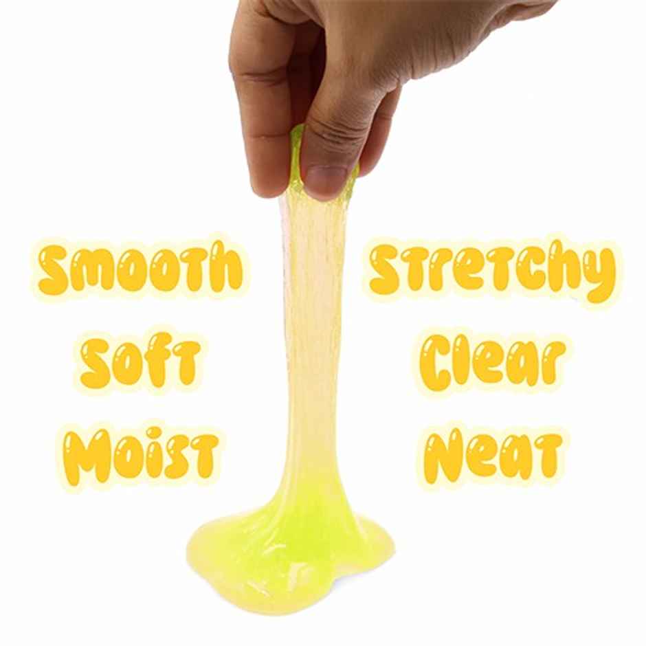 Aditi Toys Glitter Scented Slime Kit, Soft, Non-Sticky, Non-Toxic, Age 5+ | Yellow