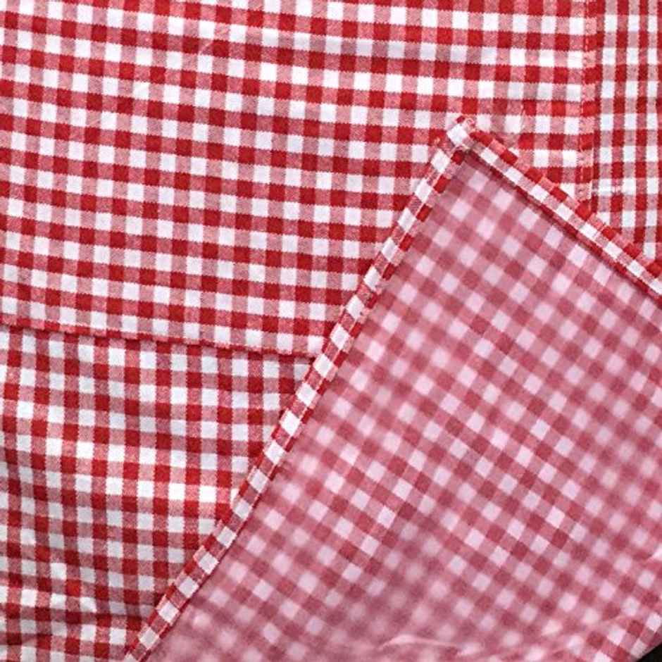 Lushomes Waterproof Cooking Apron - Red Checks | Kitchen Dress | 62 x 82 cm