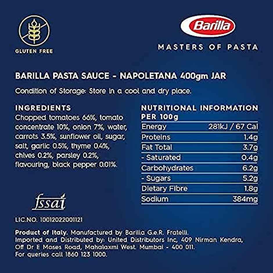 Barilla Napoletana Pasta and Pizza Sauce