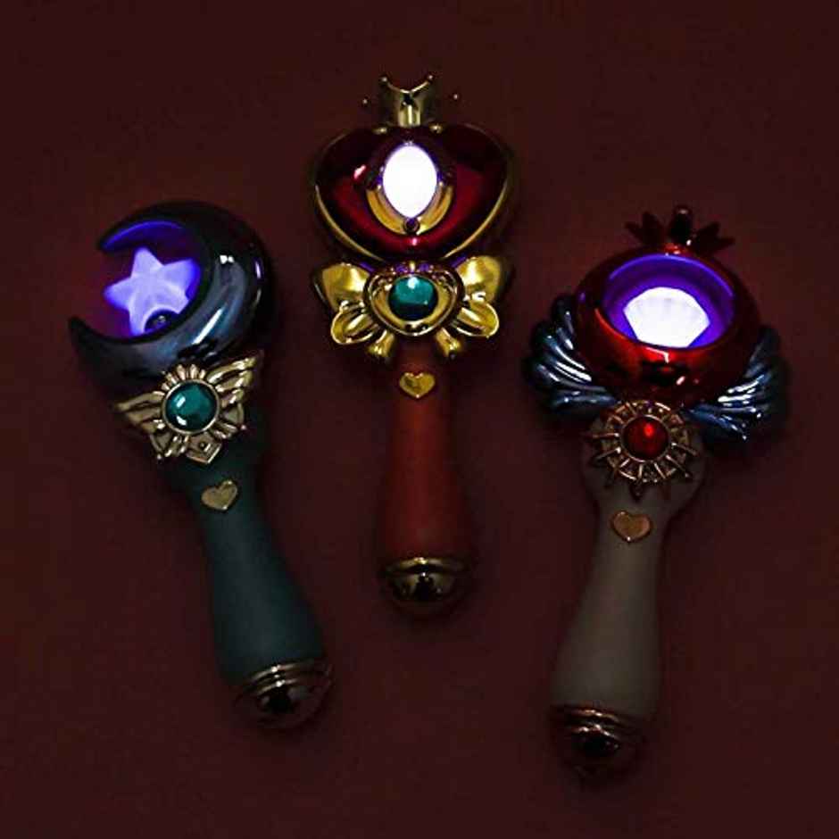 Toyshine Set Of 3, Magic Wand Combo For Girls, Musical Toy With Soothing Lights And Shining Surface