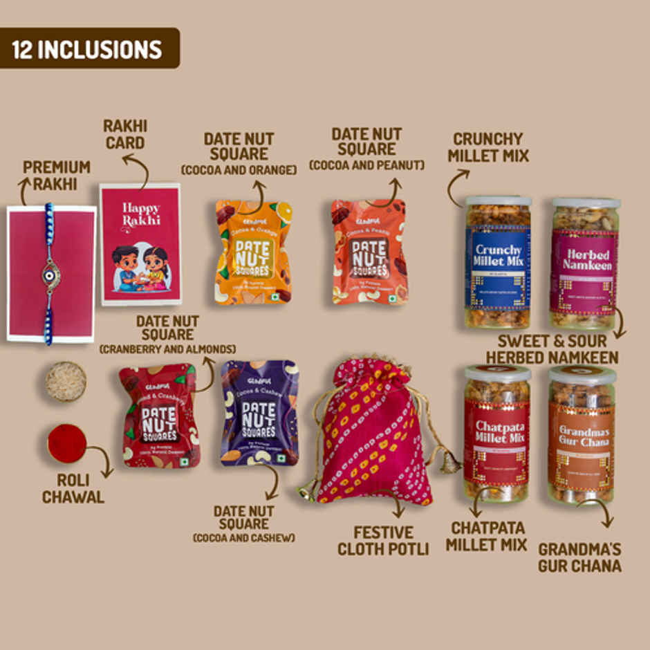 Gladful Rosy Radiance Rakhi Gift Hamper