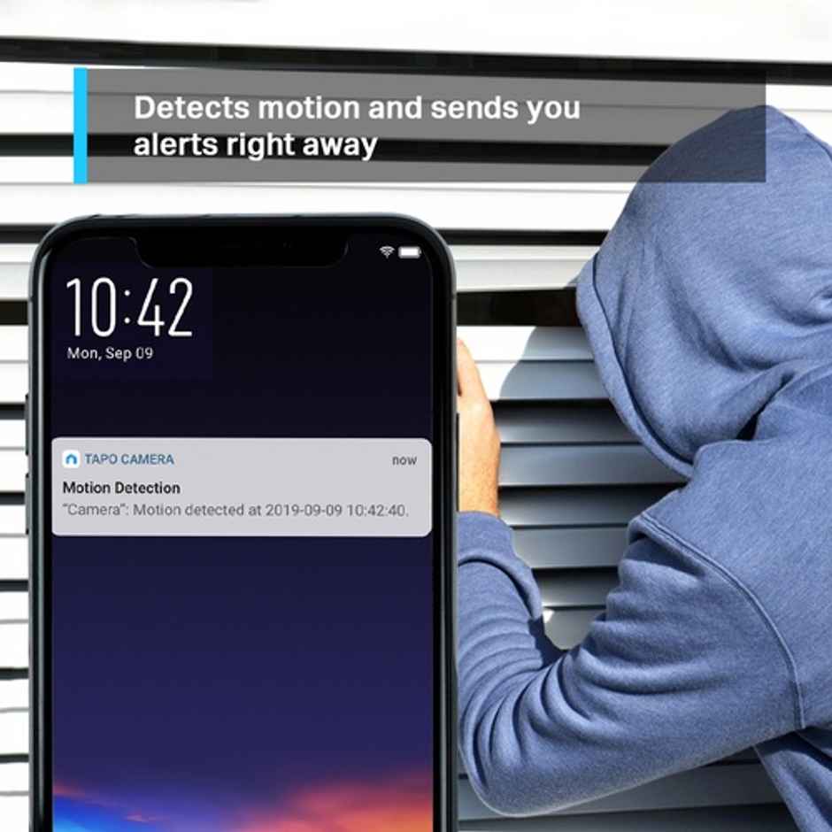 TP-Link TC70 Pan/Tilt Smart Security Camera | Indoor CCTV | 360 View |Two-Way Audio - White