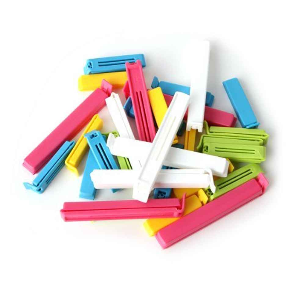 YouBee 18 Pcs Plastic Pouch Sealing Clips | Camping Snack Sealing Bag Clips