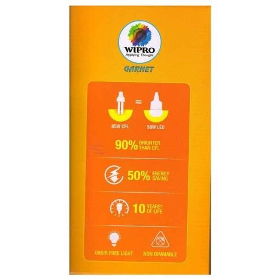 Wipro 50W Garnet Bulb | B22 Base Holder
