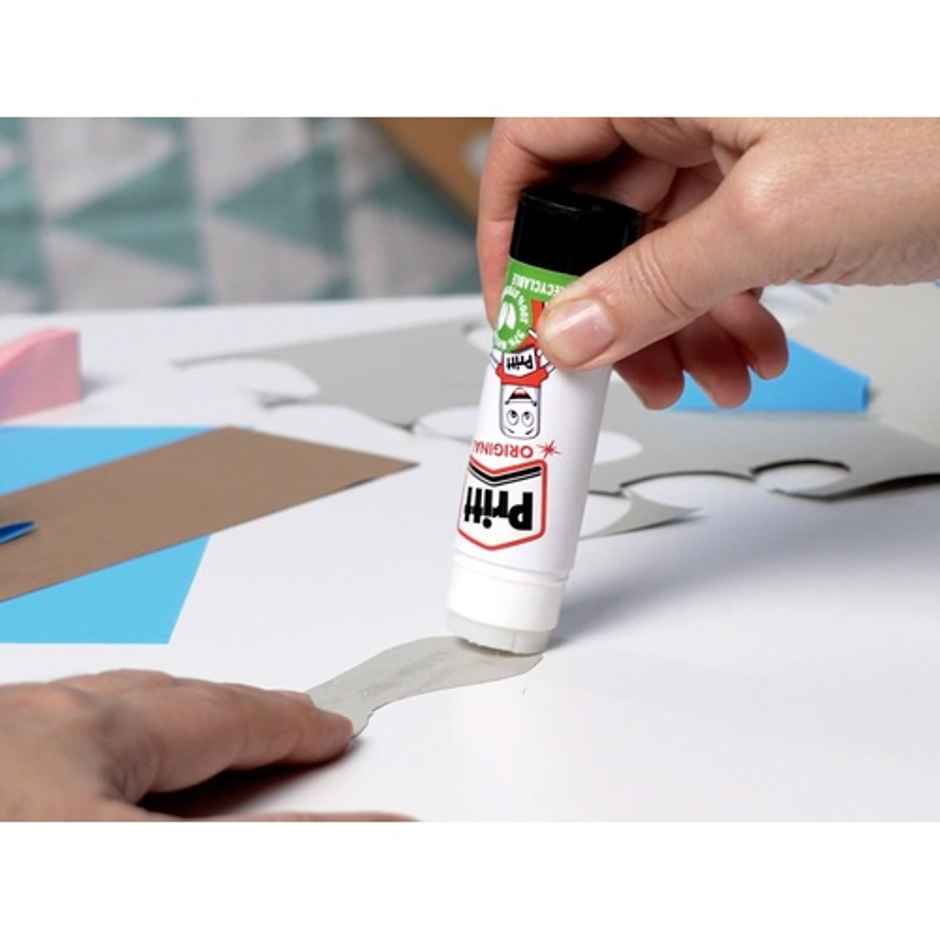 Pritt Glue Stick | Safe & Child-Friendly | Ideal For School&Oiffice | Clear Glue - Pack Of 5