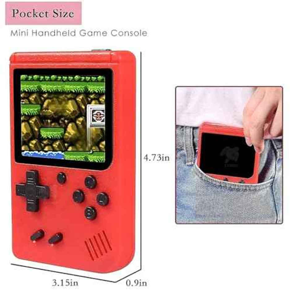 Storio Rechargeable Pocket Video Game | 400 in 1 Retro Gaming Console