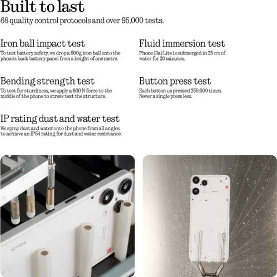 Nothing Phone (3a) Lite (White, 128 GB) (8 GB RAM)