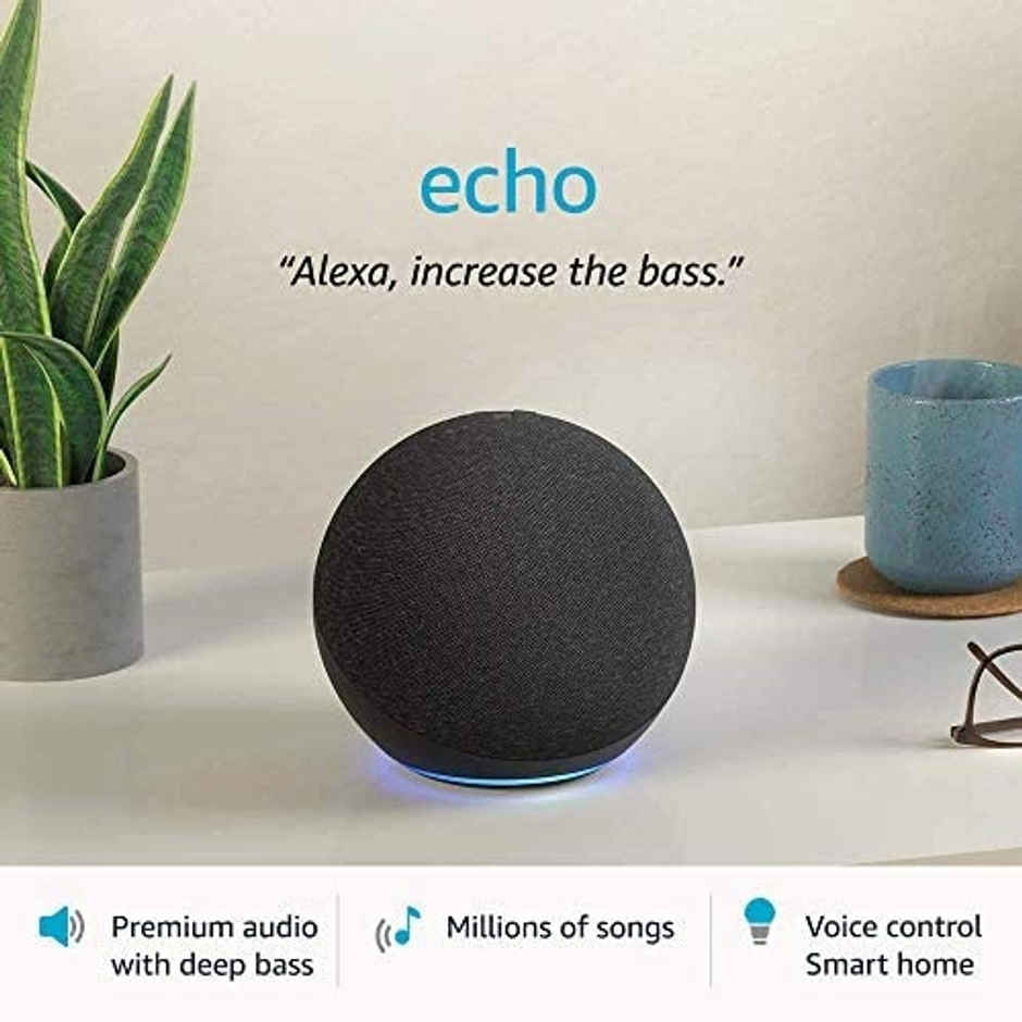 Amazon Echo (4th Gen) | Premium Sound Powered By Dolby And Alexa (Blue)