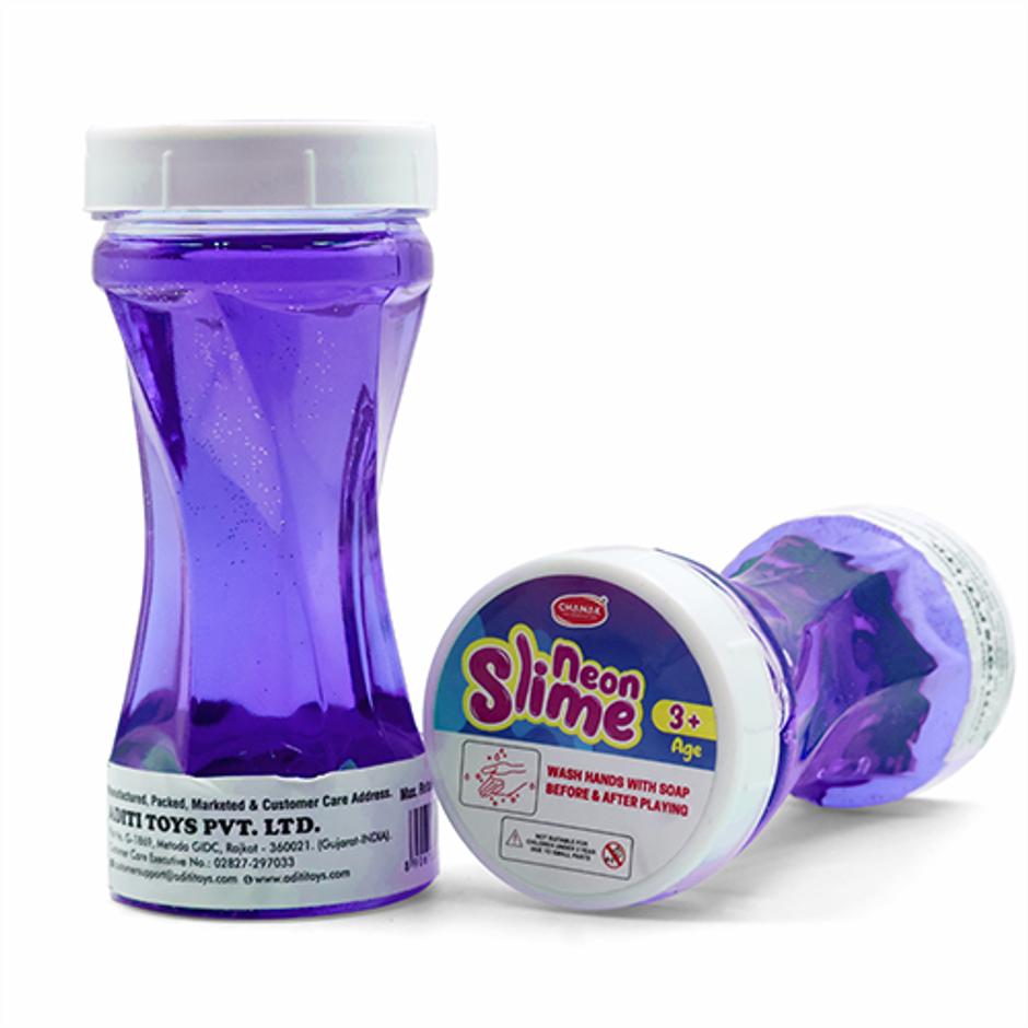 Aditi Toys Glitter Scented Slime Kit, Soft, Non-Sticky, Non-Toxic, Age 5+ | Blue