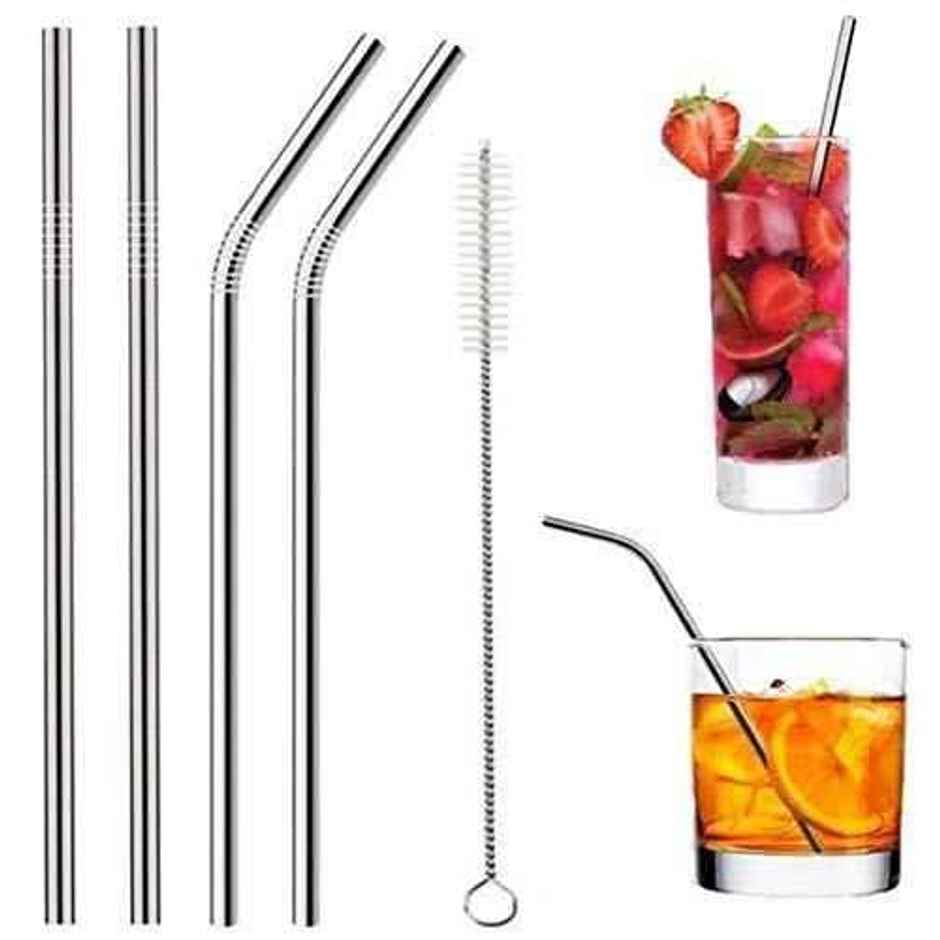 Picfest Stainless Steel Straw Set Of 5