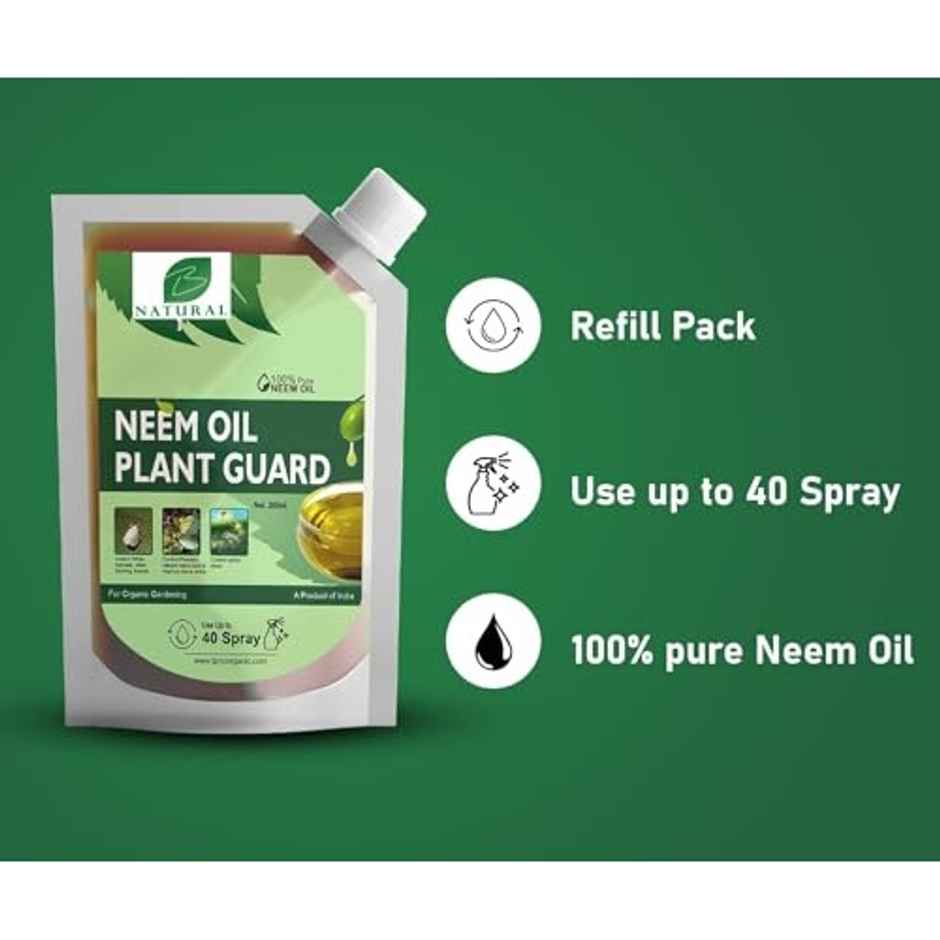 Chipku Pure Cold Pressed Water Soluble Neem Oil 200Ml With Empty Spray Bottle