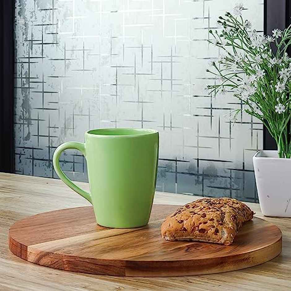 Femora Ceramic Coffee Mug | Green - 360 ml