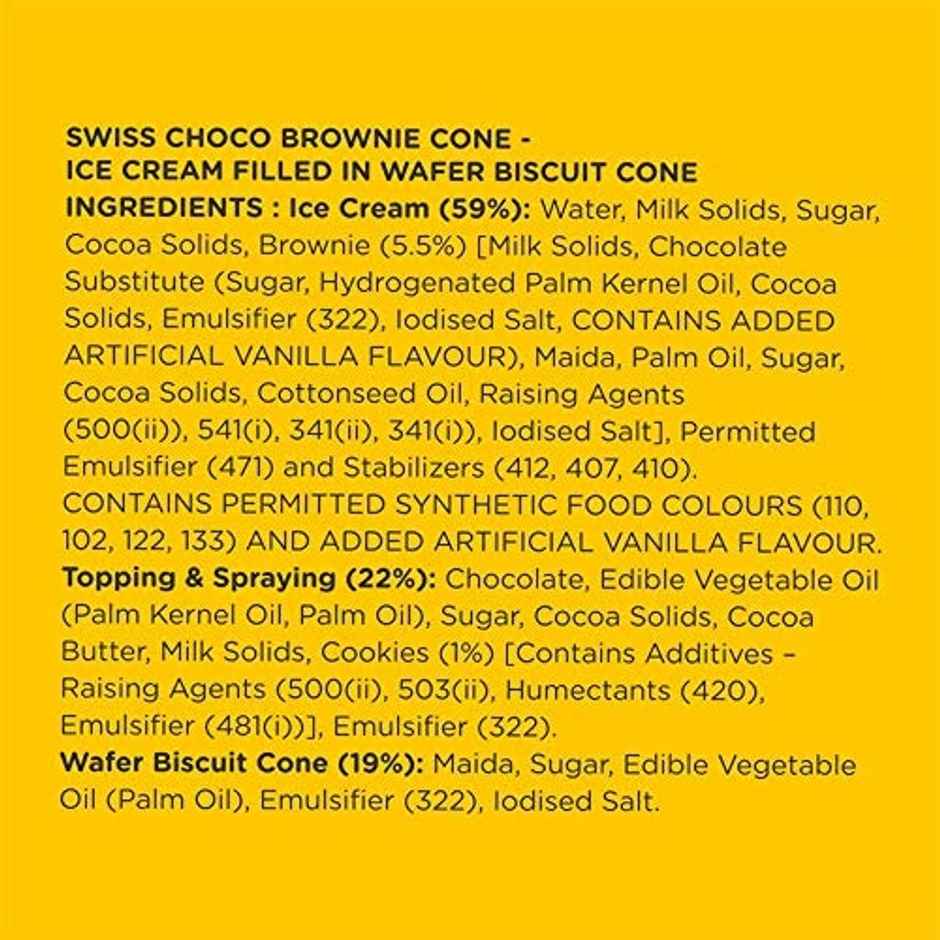 Havmor Swiss Choco Brownie Ice Cream Cone Combo