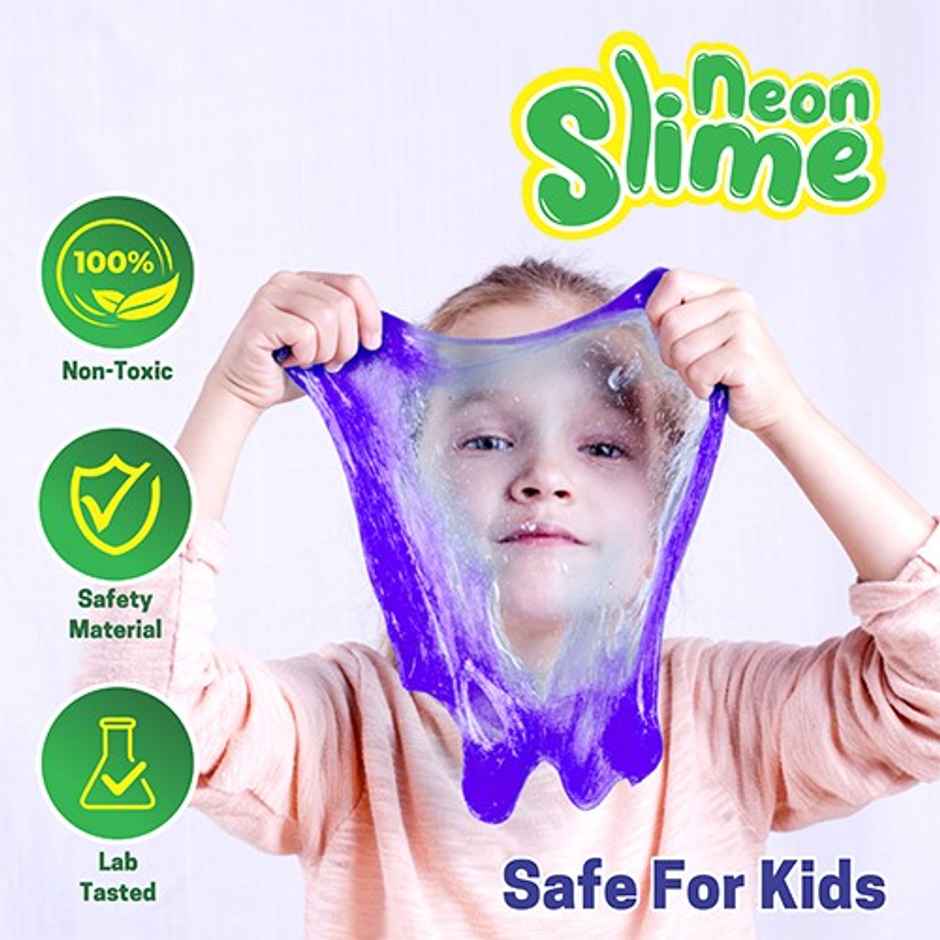 Aditi Toys Glitter Scented Slime Kit, Soft, Non-Sticky, Non-Toxic, Age 5+ | Blue