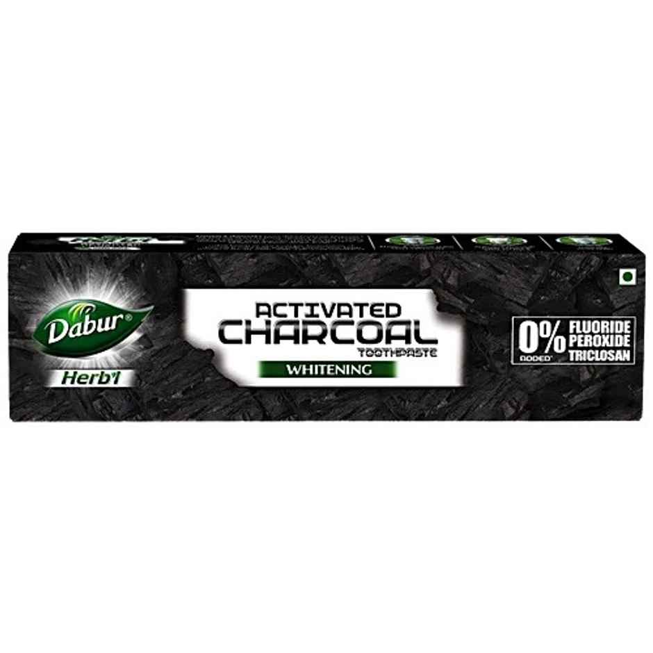 Dabur Herb’L Activated Charcoal Toothpaste With Mint For Whitening (Black Gel Paste)