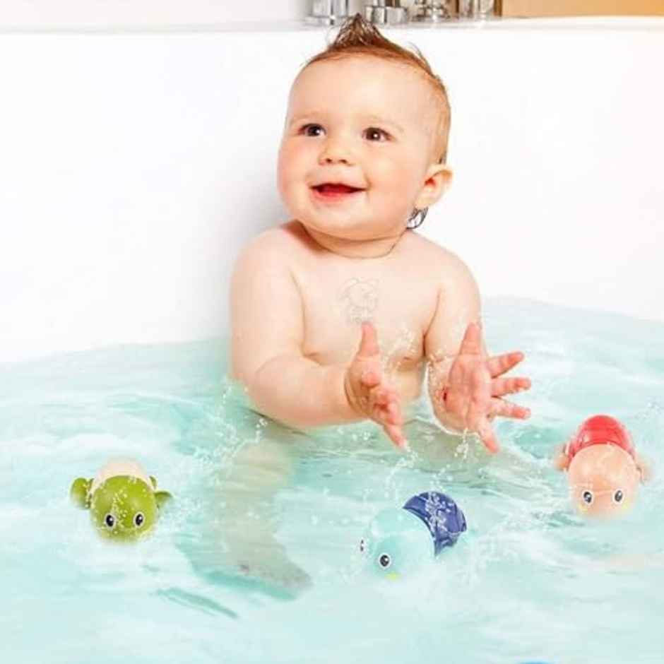 Storio Cute Swimming Baby Water Turtle Bath Toys For Toddlers