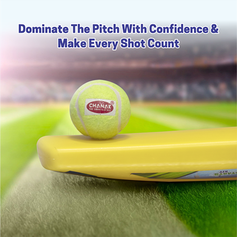 Aditi Toys Big Cricket Kit for Kids - Includes 1 Bat & 1 Ball for Indoor and Outdoor Play, 5+