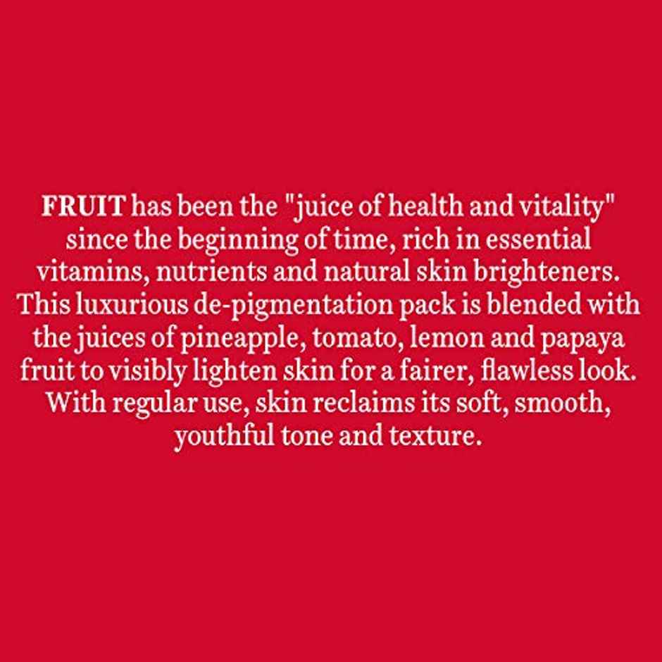 Biotique Fruit Brightening Depigmentation & Tan Removal Face Pack Tube