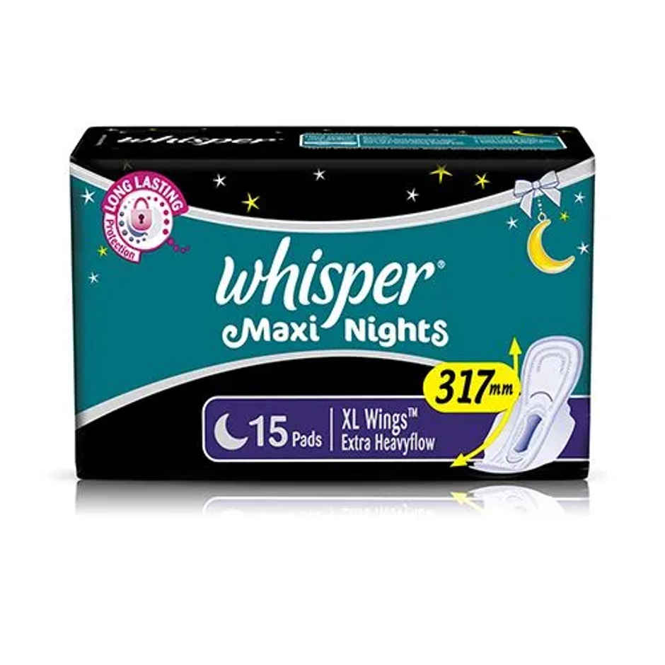 Wisper Maxi Night Sanitary Pads - XL