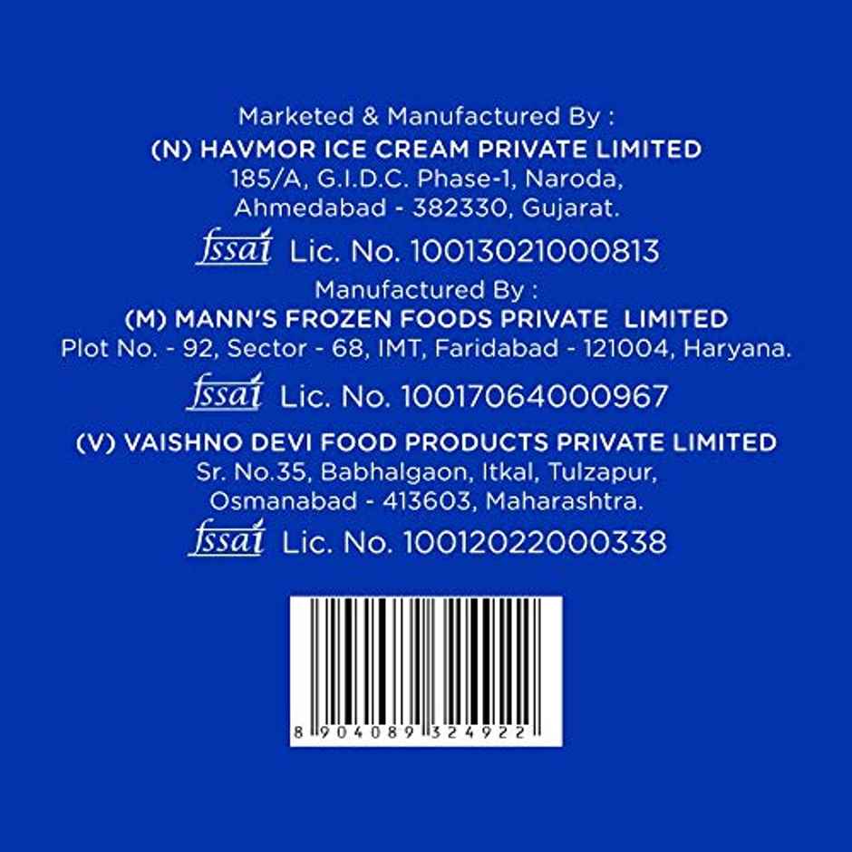 Havmor Nutty French Vanilla Ice Cream Cone Combo