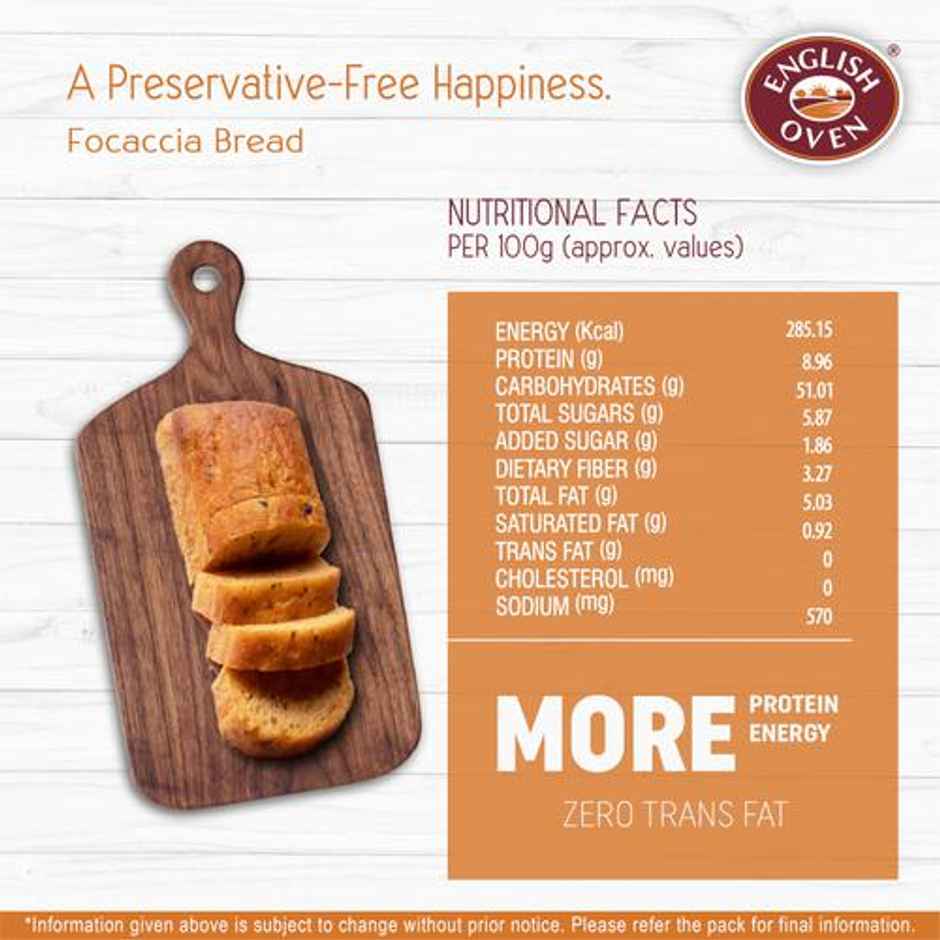 English Oven Sun Dried Tomato Focaccia Bread