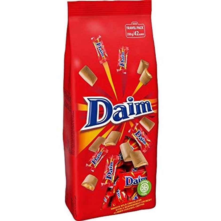 Daim Mini Milk Chocolates With Almond Caramel Center