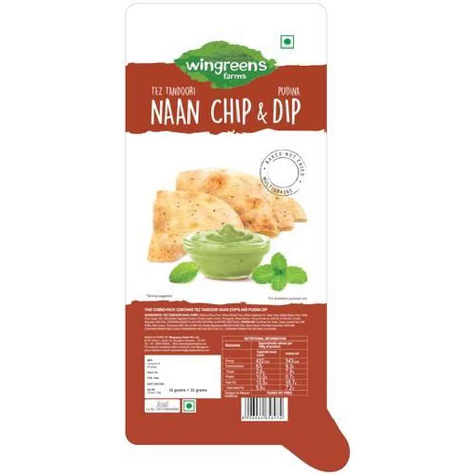 Wingreens Farms Tez Tandoori Naan Chip & Dip