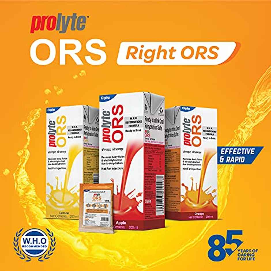 Cipla Prolyte (ORS) Apple Liquid Combo