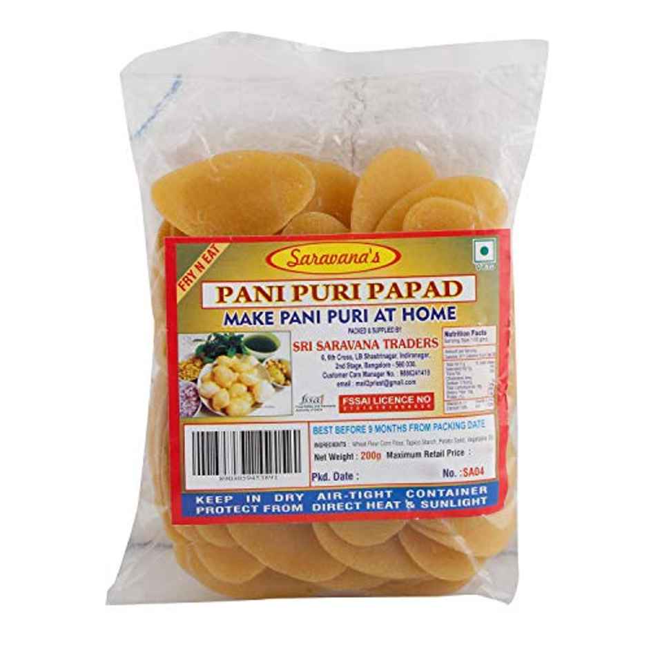 Saravana Pani Puri Papad