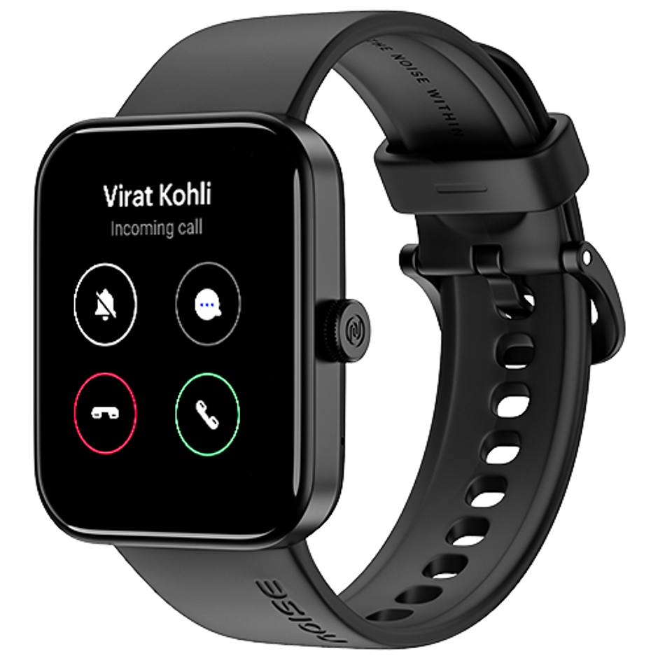 Noise ColorFit Pulse Go Buzz Smartwatch with Bluetooth Calling | 1.69" TFT Display | SpO2 Sensor - Black