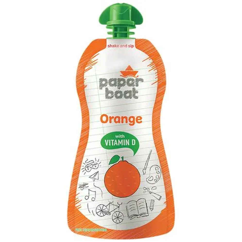 Paper Boat Orange Juice With Vitamin D No Preservatives