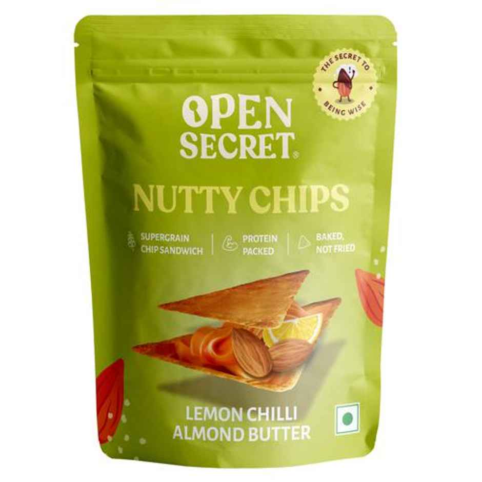 Open Secret Lemon Chilli Almond Butter Nutty Chips
