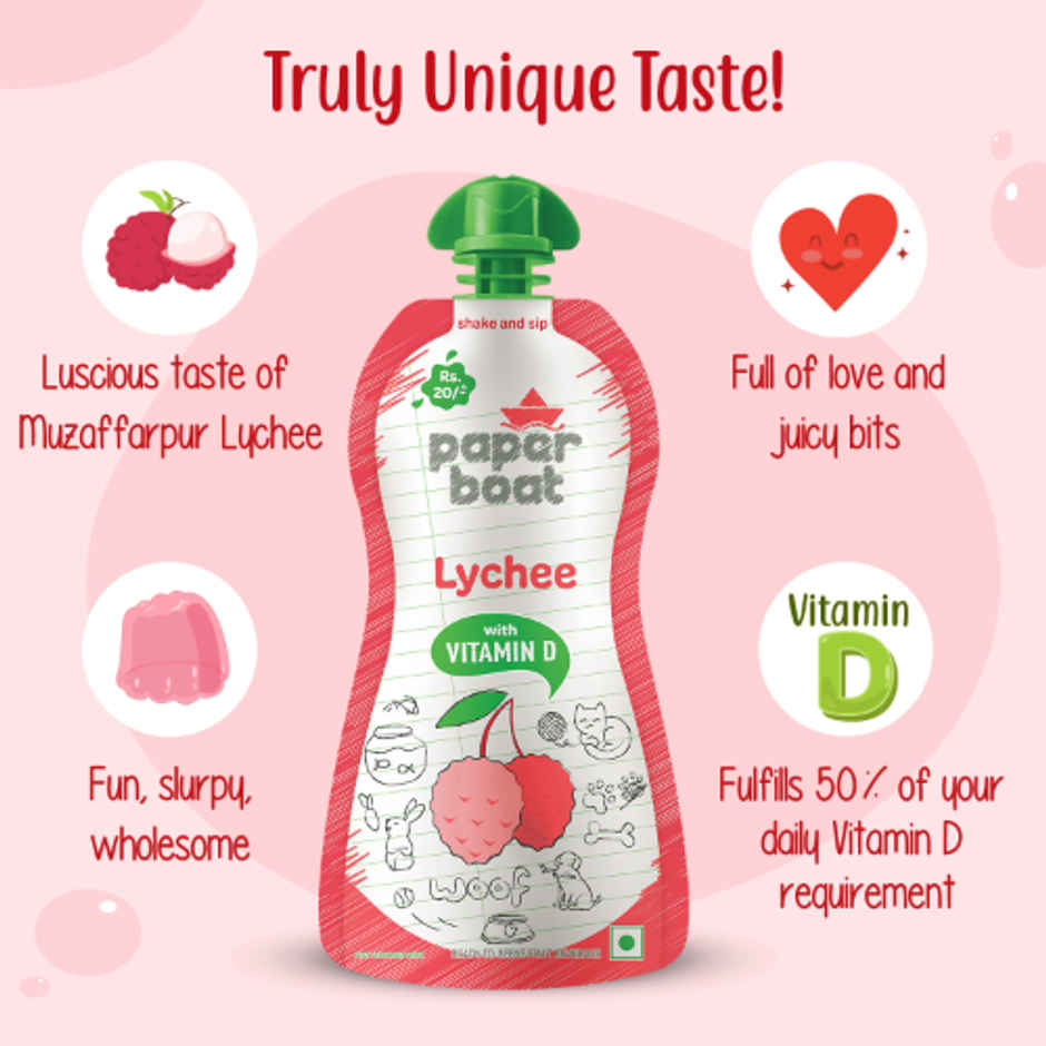 Paper Boat Swing Lychee Fruit Juice | Fruity & Refreshing