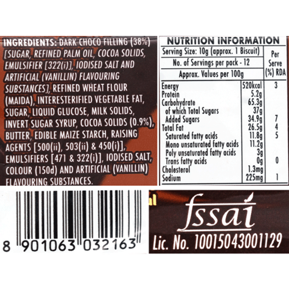 Britannia Treat Burst Choco Creme Fills