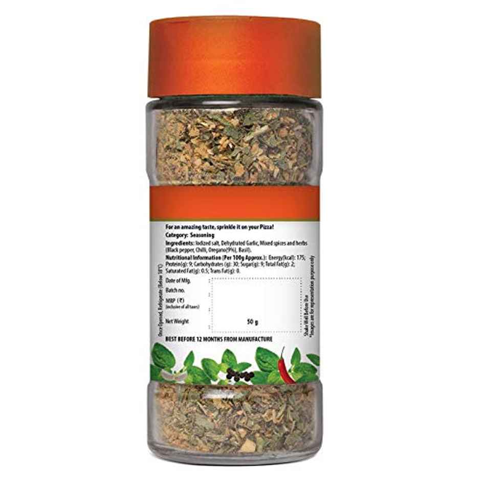 Keya Oregano Seasoning (50g) & Keya Wonder Hot Red Chilli Flakes (40g) Combo
