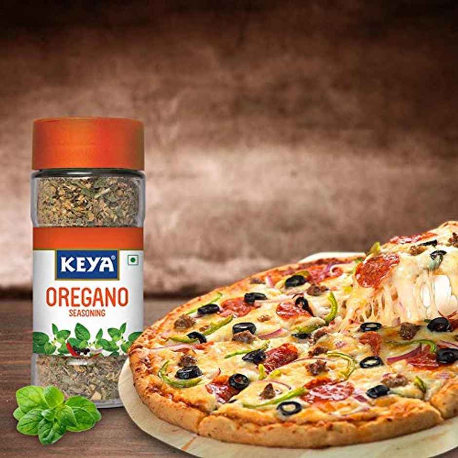 Keya Oregano Seasoning (50g) & Keya Wonder Hot Red Chilli Flakes (40g) Combo