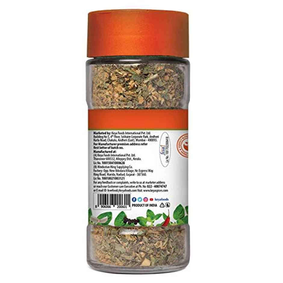 Keya Oregano Seasoning (50g) & Keya Wonder Hot Red Chilli Flakes (40g) Combo