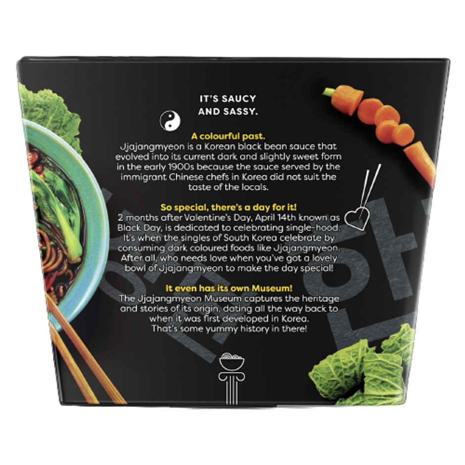 Korean Knorr Meal Pot - Spicy Jjajangmyeon Ramen Korean Noodles Veg