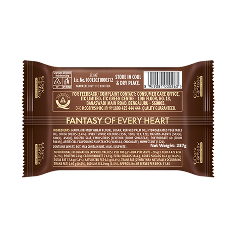 Sunfeast Dark Fantasy Creme, Made With Real Chocolate
